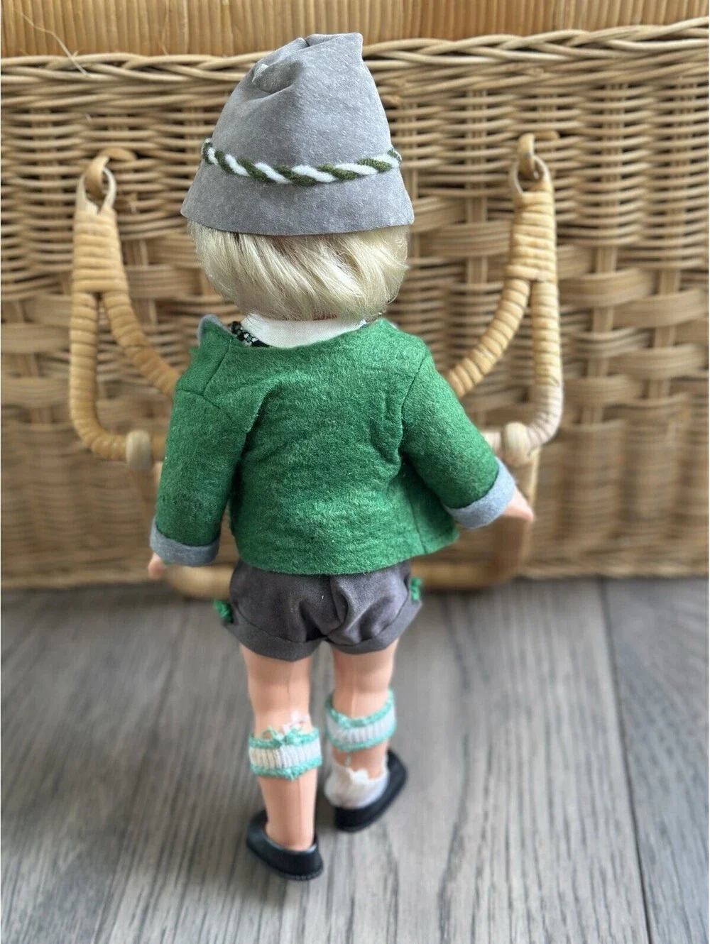 Vintage German Boy 10” Doll In Lederhosen Outfit EUC Collectible Oktoberfest